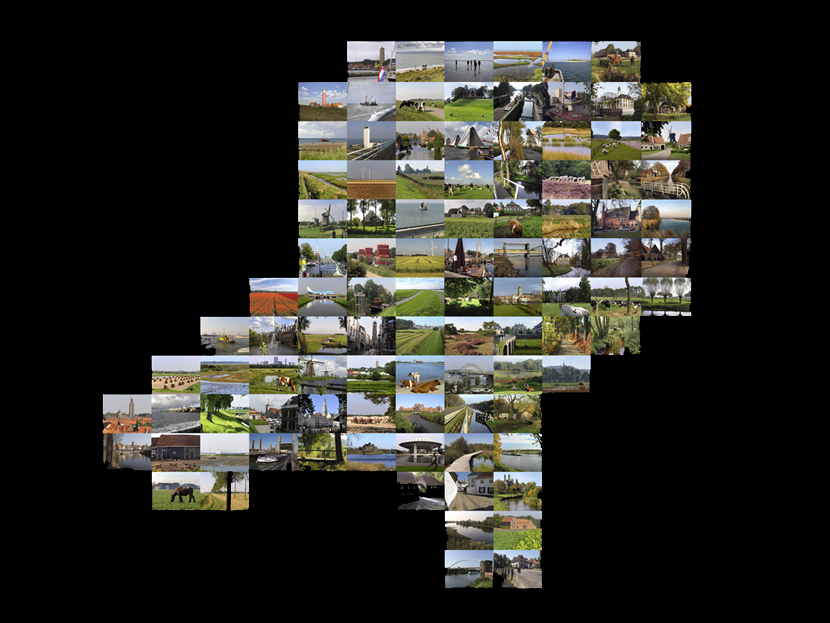 Kaart Nederland in foto's